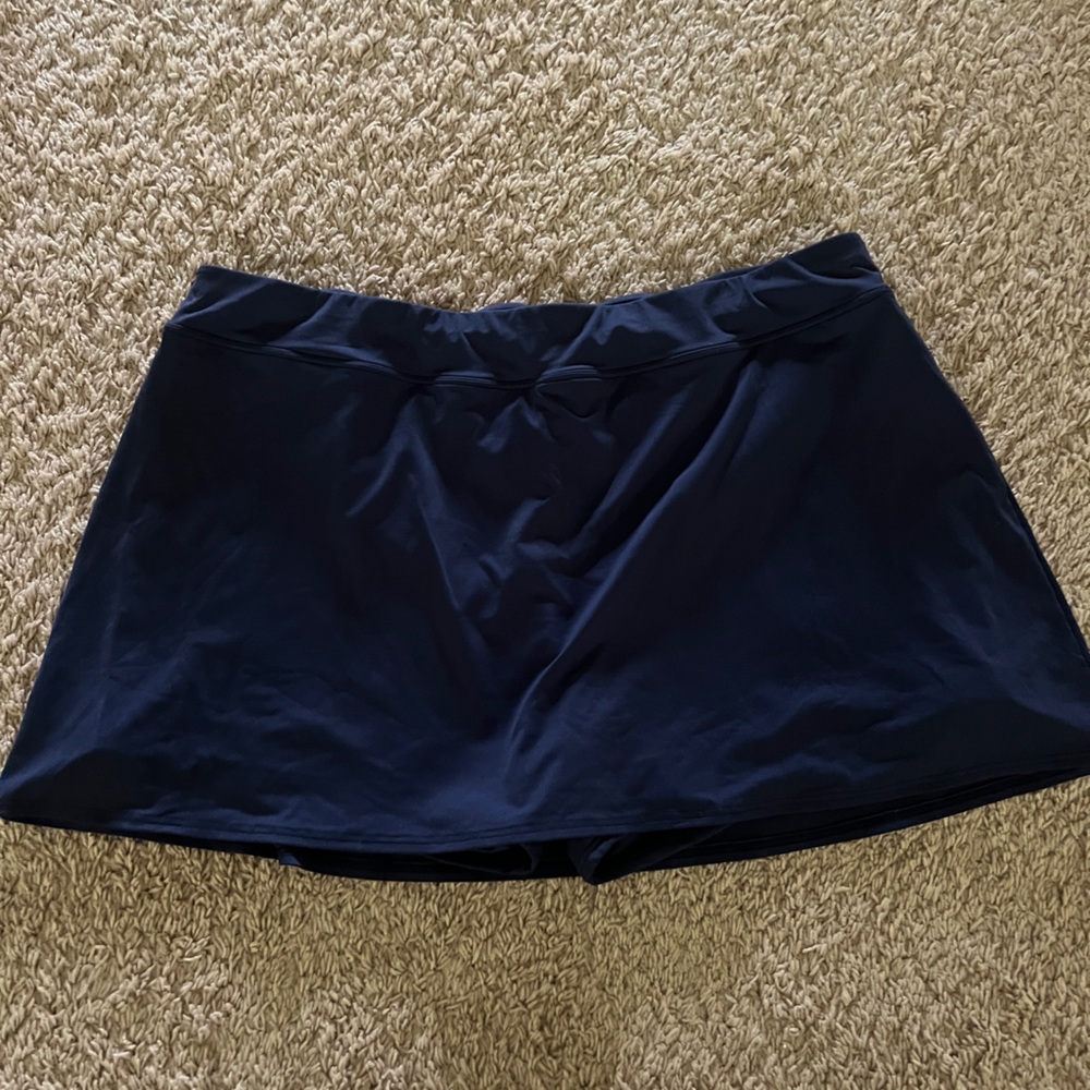Lands’ End Navy Blue Swim Skort